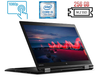 БУ Ноутбук-трансформер Lenovo ThinkPad X1 Yoga (2nd Gen) / 14&quot; (1920x1080) IPS Touch / Intel Core i5 - 7300U (2 (4) ядра по 2.6-3.5 GHz) / 16 GB DDR3 / 256 GB SSD M. 2 / Intel HD Graphics 620 / WebCam / Fingerprint / USB 3.1 / HDMI из Европы