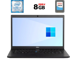 БУ Ноутбук Dell Latitude 7480 / 14&quot; (1366x768) TN / Intel Core i7-7600U (2 (4) ядра по 2.8 - 3.9 GHz) / 8 GB DDR4 / 256 GB SSD / Intel HD Graphics 620 / WebCam / HDMI из Европы