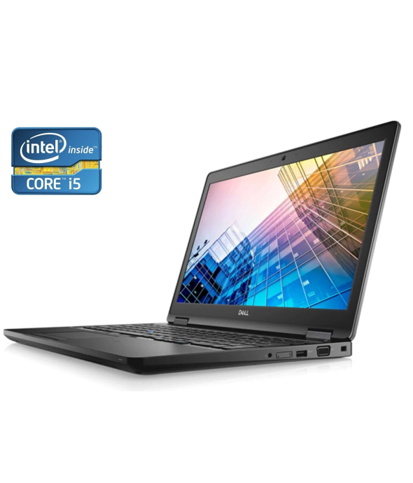Ноутбук Dell Latitude 5590 / 15.6&quot; (1366x768) TN / Intel Core i5-8250U (4 (8) ядра по 1.6 - 3.4 GHz) / 16 GB DDR4 / 512 GB SSD / Intel UHD Graphics 620 / WebCam / Win 11 - 1