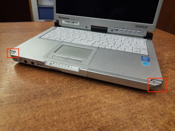 Защищенный ноутбук-трансформер Б-класс Panasonic CF-C2 / 12.5&quot; (1366×768) IPS Touch / Intel Core i5-3427U (2 (4) ядра по 1.8 - 2.8 GHz) / 4 GB DDR3 / 120 GB SSD / Intel HD Graphics 4000 / 4G Modem / HDMI - 8