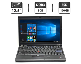 БУ Нетбук Lenovo ThinkPad X220 / 12.5&quot; (1366x768) IPS / Intel Core i7-2640M (2 (4) ядра по 2.8 - 3.5 GHz) / 8 GB DDR3 / 120 GB SSD / Intel HD Graphics 3000 / WebCam / Fingerprint из Европы