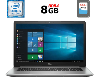 БУ Ноутбук Dell Inspiron 5570 / 15.6&quot; (1920x1080) TN / Intel Core i5-8250U (4 (8) ядра по 1.6 - 3.4 GHz) / 8 GB DDR4 / 256 GB SSD / Intel UHD Graphics 620 / WebCam / USB 3.1 / HDMI / Windows 10 ліцензія из Европы