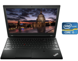 БУ Ноутбук Lenovo ThinkPad L540 / 15.6&quot; (1366x768) TN / Intel Core i5-4200M (2 (4) ядра по 2.5 - 3.1 GHz) / 8 GB DDR3 / 256 GB SSD / Intel HD Graphics 4600 / WebCam / Win 10 Pro из Европы