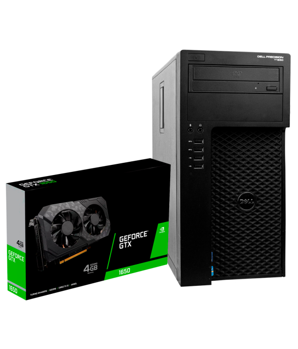 Системный блок Dell Precision T1650 Tower Intel Core i7-3770 16Gb RAM 240Gb SSD + новая GeForce GTX 1650 - 1