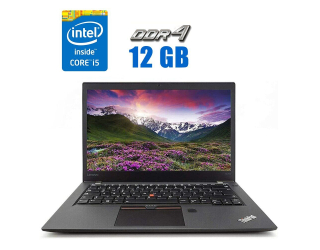 БУ Ультрабук Lenovo ThinkPad T470s/ 14 &quot; (1920x1080) IPS / Intel Core i5-6300U (2 (4) ядра 2.4 - 3.0 GHz) / 12 GB DDR4 / 256 GB SSD / Intel HD Graphics 520 / WebCam / HDMI из Европы