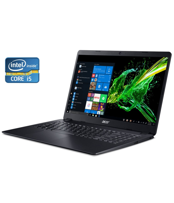 Ноутбук Acer Extensa 15 EX215-51 / 15.6&quot; (1920x1080) IPS / Intel Core i5-10210U (4 (8) ядра по 1.6 - 4.2 GHz) / 8 GB DDR4 / 256 GB SSD / Intel UHD Graphics / WebCam / Win 11 - 1