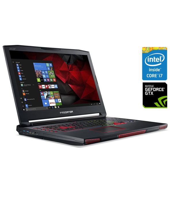 Ігровий ноутбук Б-клас Acer Predator 17X GX-792 / 17.3&quot; (1920x1080) IPS / Intel Core i7-7820HK (4 (8) ядра по 2.9 - 3.9 GHz) / 32 GB DDR4 / 512 GB SSD + 1000 Gb HDD / nVidia GeForce GTX 1080, 8 GB GDDR5, 256-bit / WebCam / Win 10 - 1
