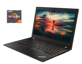БУ Нетбук Lenovo ThinkPad A285 / 12.5&quot; (1366x768) TN / AMD Ryzen 5 PRO 2500U (4 (8) ядра по 2.0 - 3.6 GHz) / 8 GB DDR4 / 256 GB SSD / AMD Radeon Vega 8 / WebCam / Win 10 Pro из Европы