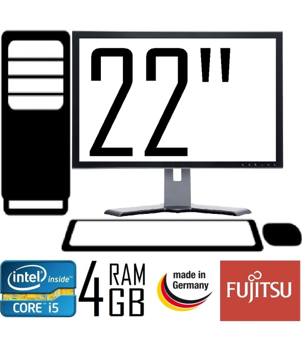 Компьютер Fujitsu Siemens P9900 Core i5 3.2GHZ + 22&quot;TFT Монитор - 1
