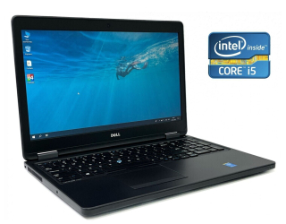 БУ Ноутбук Dell Latitude E5550 / 15.6&quot; (1366x768) TN / Intel Core i5-4210U (2 (4) ядра по 1.7 - 2.7 GHz) / 8 GB DDR3 / 256 GB SSD / Intel HD Graphics 4400 / WebCam из Европы
