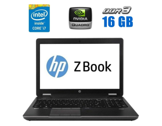 БУ Мобильная рабочая станция HP ZBook 15 G2 / 15.6&quot; (3200x1800) IPS / Intel Core i7-4910MQ (4 (8) ядра по 2.9 - 3.9 GHz) / 16 GB DDR3 / 256 GB SSD / nVidia Quadro K2100M, 2 GB GDDR5, 128-bit / WebCam из Европы