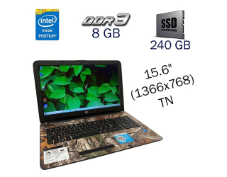 БУ Ноутбук HP 15-Bn070wm / 15.6&quot; (1366x768) TN / Intel Pentium N3710 (4 ядра по 1.60 - 2.56 GHz) / 8 GB DDR3 / 240 GB SSD / Intel HD Graphics 405 / WebCam из Европы