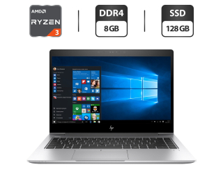БУ Ультрабук HP EliteBook 735 G5 / 14&quot; (1920x1080) IPS / AMD Ryzen 3 2300U (4 ядра по 2.0 - 3.4 GHz) / 8 GB DDR4 / 128 GB SSD / AMD Radeon Vega 6 Graphics / WebCam / HDMI из Европы