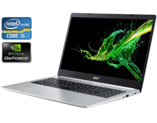 БУ Ігровий ноутбук Acer Aspire A515-52G-56zh / 15.6&quot; (1920x1080) IPS / Intel Core i5 - 8265u (4 (8) ядра по 1.6-3.9 GHz) / 8 GB DDR4 / 512 GB SSD / nVidia GeForce MX130, 2 GB GDDR5, 64-bit / WebCam / Win 11 из Европы