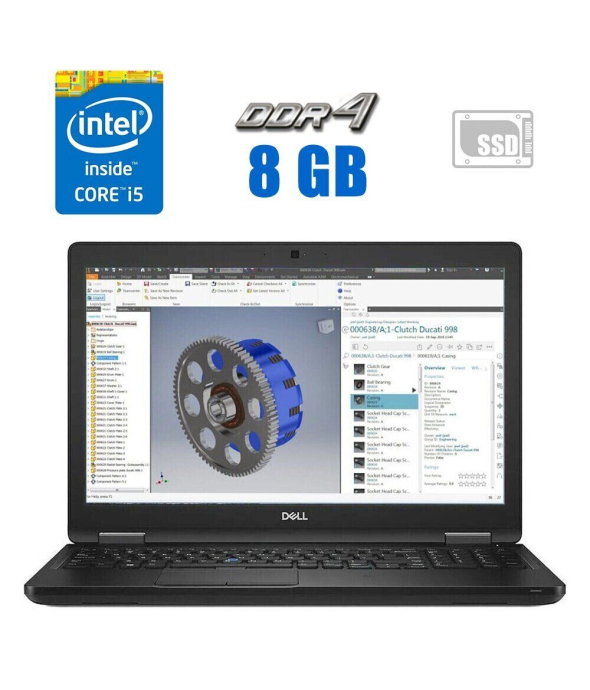 Ноутбук Dell Precision 3530/ 15.6 &quot; (1920x1080) IPS / Intel Core i5-8400H (4 (8) ядра по 2.5 - 4.2 GHz) / 8 GB DDR4 / 250 GB SSD / Intel UHD Graphics 630 / WebCam / HDMI - 1