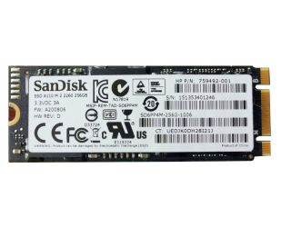 БУ SSD накопичувач SanDisk A110 M.2 2260 256Gb из Европы