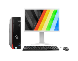 БУ Комплект Fujitsu Esprimo D756 E94+ Intel Core i5-6600 16Gb RAM 120Gb SSD + 22&quot; Eizo FlexScan S2202W 1680x1050 VGA/DVI Pivot из Европы