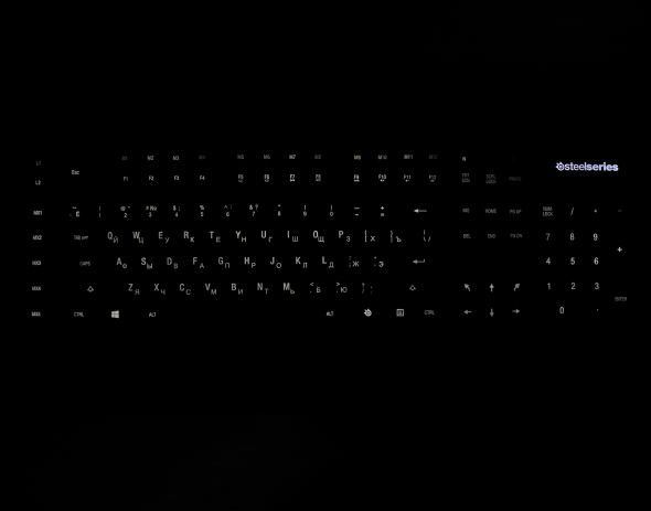 Игровая клавиатура SteelSeries APEX RAW с белой подсветкой и макроклавишами (64133) - 7