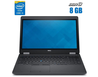 БУ Ноутбук Б-класс Dell Latitude E5550 / 15.6&quot; (1366x768) TN Touch / Intel Core i5-5300U (2 (4) ядра по 2.3 - 2.9 GHz) / 8 GB DDR3 / 256 GB SSD / Intel HD Graphics 5500 / WebCam / Windows 10 из Европы