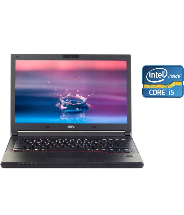 Ноутбук Fujitsu LifeBook E546 / 14&quot; (1920x1080) IPS / Intel Core i5-6200U (2 (4) ядра по 2.3 - 2.8 GHz) / 8 GB DDR4 / 240 GB SSD / Intel HD Graphics 520 / WebCam / Win 10 + USB-мышь Frime FM001 NEW - 1