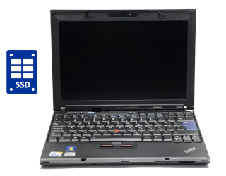 БУ Нетбук Б-класс Lenovo ThinkPad x200s / 12.5&quot; (1280x800) TN / Intel Core 2 Solo ULV SU3500 (1 ядро по 1.4 GHz) / 4 GB DDR3 / 180 GB SSD / Intel GMA 4500MHD / WebCam из Европы