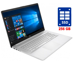 БУ Ноутбук HP Laptop 17-cp0010nr / 17.3&quot; (1600x900) TN / AMD Athlon Silver 3050U (2 ядра по 2.3 - 3.2 GHz) / 8 GB DDR4 / 256 GB SSD / AMD Radeon Graphics / WebCam / Win 10 Home из Европы