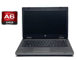 БУ Ноутбук А-класс HP ProBook 6470b / 14&quot; (1366x768) TN / AMD A6-4400M (2 ядра по 2.7 - 3.2 GHz) / 4 GB DDR3 / 128 GB SSD / AMD Radeon HD 7520G Graphics / WebCam / DVD-RW  из Европы