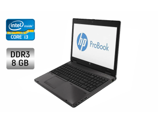 БУ Ноутбук HP ProBook 6570b / 15.6&quot; (1366x768) TN / Intel Core i3-2370M (2 (4) ядра по 2.4 GHz) / 8 GB DDR3 / 128 GB SSD / Intel HD Graphics 3000 / DVD-RW / WebCam из Европы