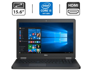 БУ Ноутбук Б-класс Dell Latitude E5550 / 15.6&quot; (1366x768) TN / Intel Core i5-5300U (2 (4) ядра по 2.3 - 2.9 GHz) / 4 GB DDR3 / 500 GB HDD / Intel HD Graphics 5500 / WebCam / HDMI из Европы
