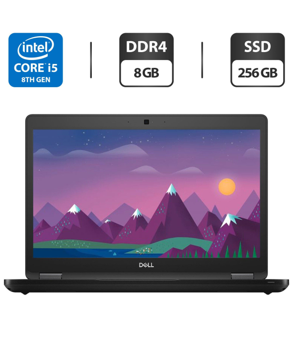Ультрабук Dell Latitude 5490 / 14&quot; (1366x768) TN / Intel Core i5-8350U (4 (8) ядра по 1.7 - 3.6 GHz) / 8 GB DDR4 / 256 GB SSD / Intel UHD Graphics 620 / WebCam / HDMI - 1