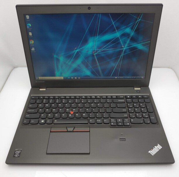 Ноутбук Lenovo ThinkPad T550 / 15.6&quot; (1920x1080) TN / Intel Core i5-5300U (2 (4) ядра по 2.3 - 2.9 GHz) / 8 GB DDR3 / 256 GB SSD / Intel HD Graphics 5500 / WebCam / Win 10 Pro - 2