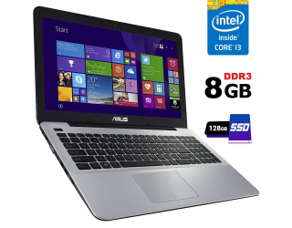 БУ Ноутбук Asus F555LAB / 15.6&quot; (1920x1080) TN / Intel Core i3-5010U (2 (4) ядра по 2.1 GHz) / 8 GB DDR3 / 128 GB SSD / Intel HD Graphics 5500 / WebCam / HDMI из Европы
