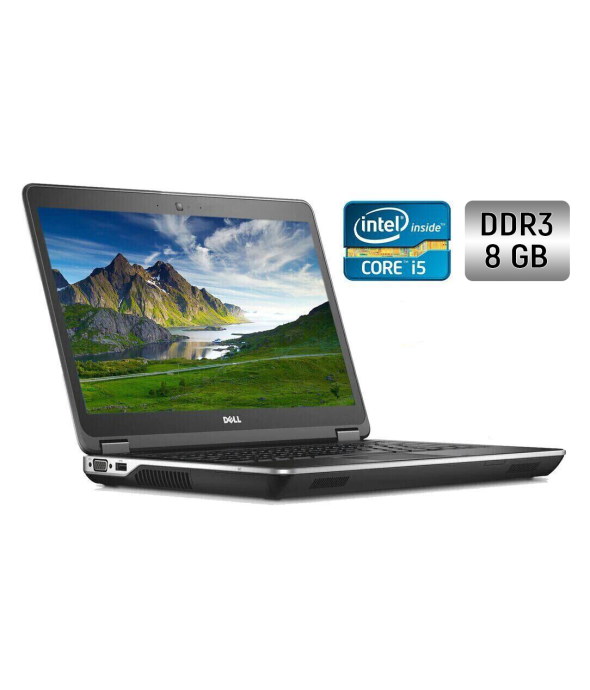Ноутбук Dell Latitude E6440 / 14&quot; (1920x1080) IPS / Intel Core i5-4310M (2 (4) ядра по 2.7 - 3.4 GHz) / 8 GB DDR3 / 256 GB SSD / Intel HD Graphics 4600 / WebCam / Windows 10 - 1
