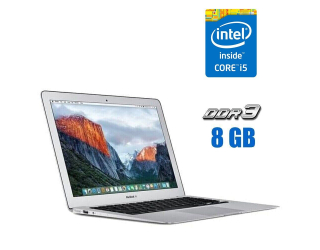БУ Ноутбук Apple MacBook Air A1466 / 13.3&quot; (1440x900) IPS / Intel Core i5-5200U (2 (4) ядра по 2.2 - 2.7 GHz) / 8 GB DDR3 / 128 GB SSD / Intel HD Graphics 5500 / WebCam из Европы