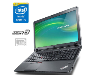 БУ Ноутбук Lenovo ThinkPad Edge E520 / 15.6&quot; (1366x768) TN / Intel Core i5-2410M (2 (4) ядра по 2.3 - 2.9 GHz) / 4 GB DDR3 / 240 GB SSD / AMD Radeon HD 6630M, 2 GB DDR3, 128-bit / WebCam / DVD-ROM / Windows 10 / Без АКБ из Европы