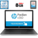 Ноутбук-трансформер HP Pavilion x360 15-br0xx / 15.6" (1366x768) TN Touch / Intel Core i3-7100U (2 (4) ядра по 2.4 GHz) / 8 GB DDR4 / 256 GB SSD /  Intel HD Graphics 620 / WebCam / HDMI