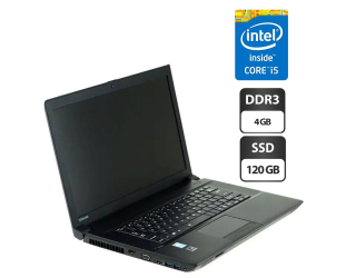 БУ Ноутбук Toshiba Tecra A50-A / 15.6&quot; (1366x768) TN / Intel Core i5-4200M (2 (4) ядра по 2.5 - 3.1 GHz) / 4 GB DDR3 / 120 GB SSD / Intel HD Graphics 4600 / WebCam / DVD-ROM из Европы