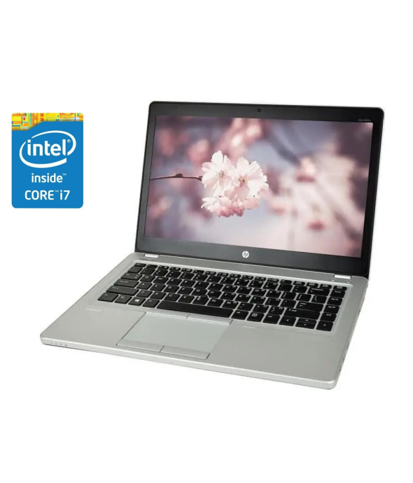 Ультрабук Б-класс HP EliteBook Folio 9480m / 14&quot; (1600x900) TN / Intel Core i7-4600U (2 (4) ядра по 2.1 -3.3 GHz) / 8 GB DDR3 / 256 GB SSD / Intel HD Graphics 4400 / WebCam / Win 10 Pro - 1