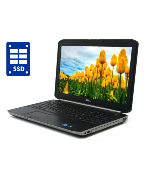 Ноутбук Dell Latitude E5520 / 15.6&quot; (1366x768) TN / Intel Core i3-2330M (2 (4) ядра по 2.2 GHz) / 4 GB DDR3 / 180 GB SSD / Intel HD Graphics 3000 / DVD-ROM / Win 10 Pro - 1