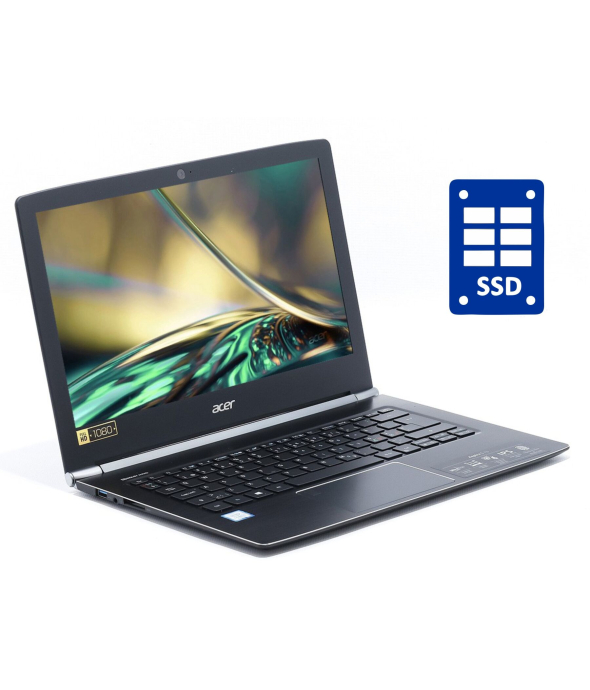 Нетбук Acer Aspire S 13 S5-371-36YU / 13.3&quot; (1920x1080) IPS / Intel Core i3-6100U (2 (4) ядра по 2.3 GHz) / 4 GB DDR3 / 120 GB SSD / Intel HD Graphics 520 / WebCam / Win 10 Home - 1