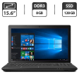 Ноутбук Б-класс Toshiba Satellite Pro C50-A-1LT / 15.6" (1366x768) TN / Intel Core i3-3110M (2 (4) ядра по 2.4 GHz) / 8 GB DDR3 / 128 GB SSD / Intel HD Graphics 4000 / WebCam / DVD-ROM / HDMI - 1