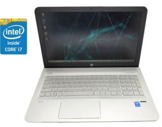 БУ Ноутбук HP Envy 15-ae042nr / 15.6&quot; (1920x1080) IPS / Intel Core i7-5500U (2 (4) ядра по 2.4 - 3.0 GHz) / 8 GB DDR3 / 480 GB SSD / Intel HD Graphics 5500 / WebCam / DVD-ROM / Win 10 Home из Европы