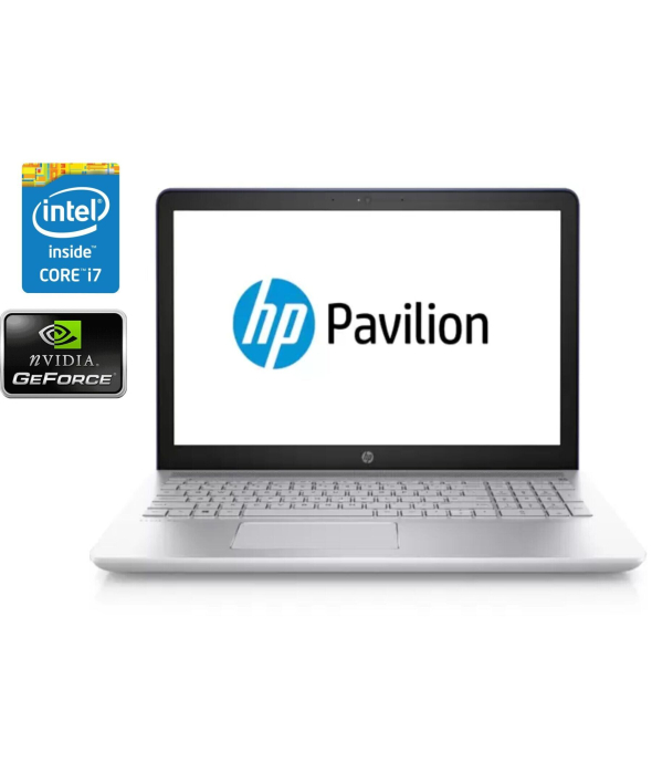 Игровой ноутбук HP Pavilion 15-cc159nr / 15.6&quot; (1920x1080) IPS / Intel Core i7-8550U (4 (8) ядра по 1.8 - 4.0 GHz) / 8 GB DDR4 / 256 GB SSD / nVidia GeForce 940MX, 4 GB DDR3, 64-bit / WebCam / DVD-ROM / Win 10 Home - 1