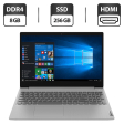Ультрабук Б-класс Lenovo IdeaPad 3i 15ITL05 / 15.6" (1366x768) TN Touch / Intel Core i3-1115G4 (2 (4) ядра по 4.1 GHz) / 8 GB DDR4 / 256 GB SSD / Intel UHD Graphics / WebCam / HDMI - 1