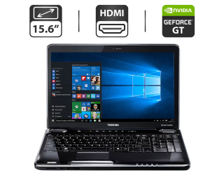 БУ Ноутбук Б-класс Toshiba Satellite A500 / 15.6&quot; (1366x768) TN / Intel Core i3-330M (2 (4) ядра по 2.13 GHz) / 4 GB DDR3 / 500 GB HDD / nVidia GeForce GT 330M, 512 MB GDDR3, 128-bit / WebCam / HDMI из Европы