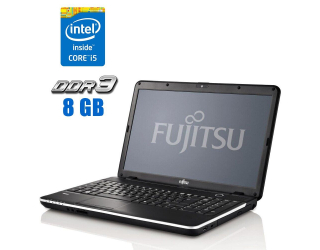 БУ Ноутбук Fujitsu LifeBook A512 / 15.6&quot; (1366x768) TN / Intel Core i5-3230M (2 (4) ядра по 2.6 - 3.2 GHz) / 8 GB DDR3 / 300 GB HDD / Intel HD Graphics 4000 / WebCam из Европы