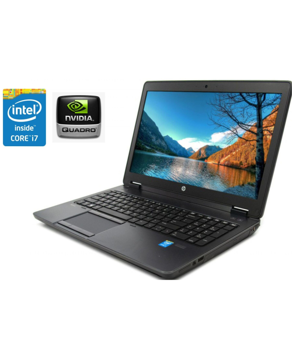 Мобильная рабочая станция Б-класс HP ZBook 15 / 15.6&quot; (1920x1080) IPS / Intel Core i7-4800MQ (4 (8) ядра по 2.7 - 3.7 GHz) / 8 GB DDR3 / 512 GB SSD / nVidia Quadro K2100M, 2 GB GDDR5, 128-bit / WebCam / DVD-ROM / Win Pro - 1
