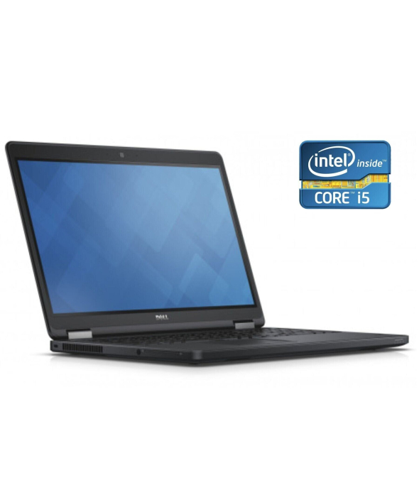 Ноутбук Dell Latitude E5550 / 15.6&quot; (1920x1080) IPS / Intel Core i5-5200U (2 (4) ядра по 2.2 - 2.7 GHz) / 8 GB DDR3 / 240 GB SSD / Intel HD Graphics 5500 / WebCam - 1