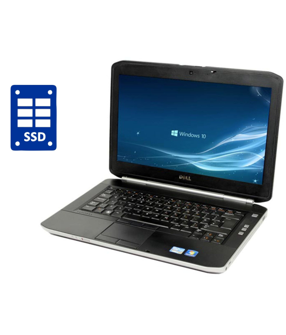 Ноутбук А-класс Dell Latitude E5420 / 14&quot; (1600x900) TN / Intel Core i3-2350M (2 (4) ядра по 2.3 GHz) / 8 GB DDR3 / 120 GB SSD / Intel HD Graphics 3000 / WebCam / DVD-RW / Win 10 Pro - 1