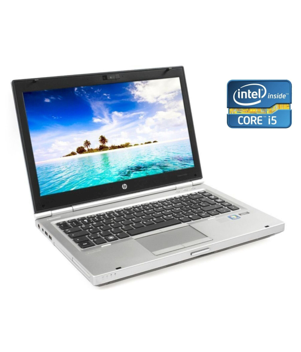 Ноутбук А-класс HP EliteBook 8470p / 14&quot; (1366x768) TN / Intel Core i5-3320M (2 (4) ядра по 2.6 - 3.3 GHz) / 4 GB DDR3 / 240 GB SSD / Intel HD Graphics 4000 / WebCam / DVD-RW / Win 10 Pro - 1